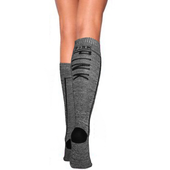 Victoria Secret PINK Knee High Socks Dark Grey NEW - Picture 5 of 5